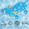 Pool Central 3ft. Blue Children's Inflatable Hippo Swimming Pool Rider